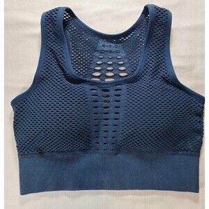 Royal Athletics Align Bra Blue Mesh Racerback Small NWT Workout Fitness